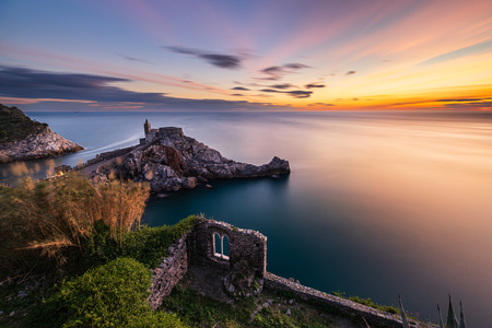 A Window Filled with the Last Rays of the Sun